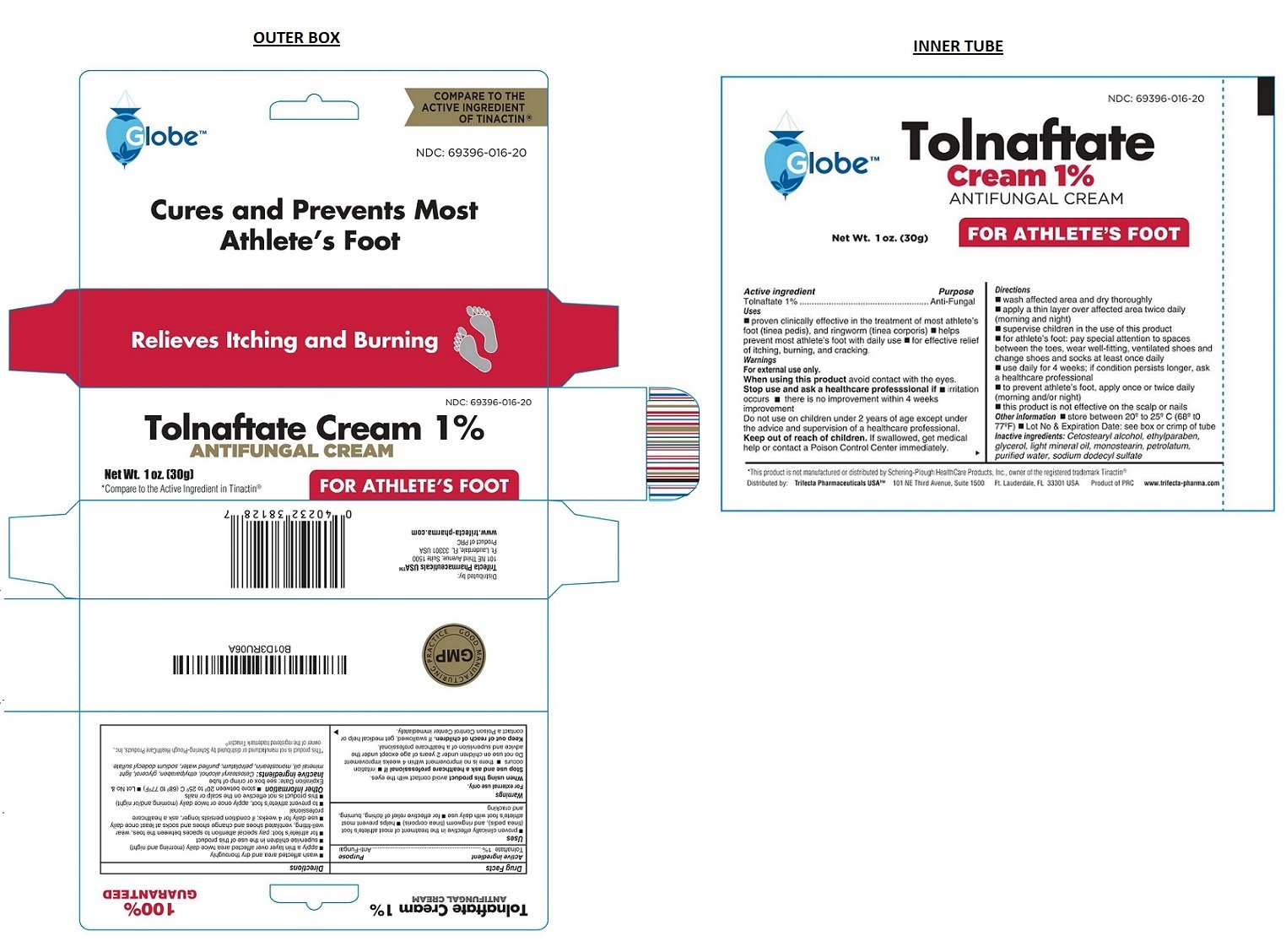 Tolnaftate Cream 1% ANTIFUNGAL (cream) Trifecta Pharmaceuticals Usa Llc